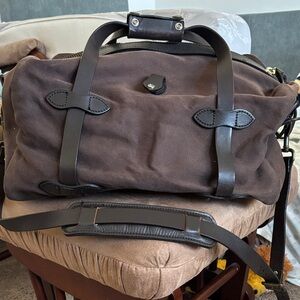 Filson Brown Leather-Trimmed Men's Bag